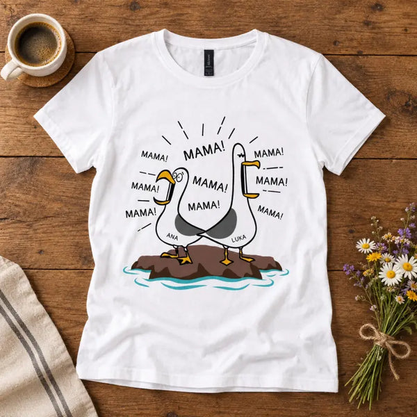 MAMA! MAMA! MAMA! – smiješna majica s imenima djece